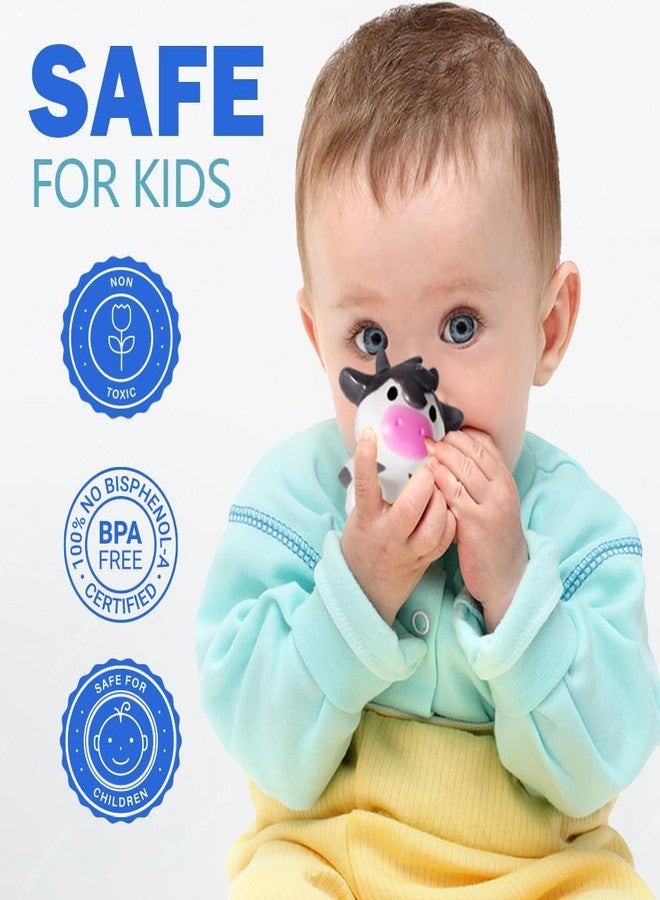 Oriate Bath Toys Set for 1+ Year Old, 5PCS Mold Free Silicone Animal Finger Puppets with BPA Free Boat, Montessori Sensory Learning Water Pool Bathtub Beach Toy, Summer Party Favors for Kids Toddlers - Image 2